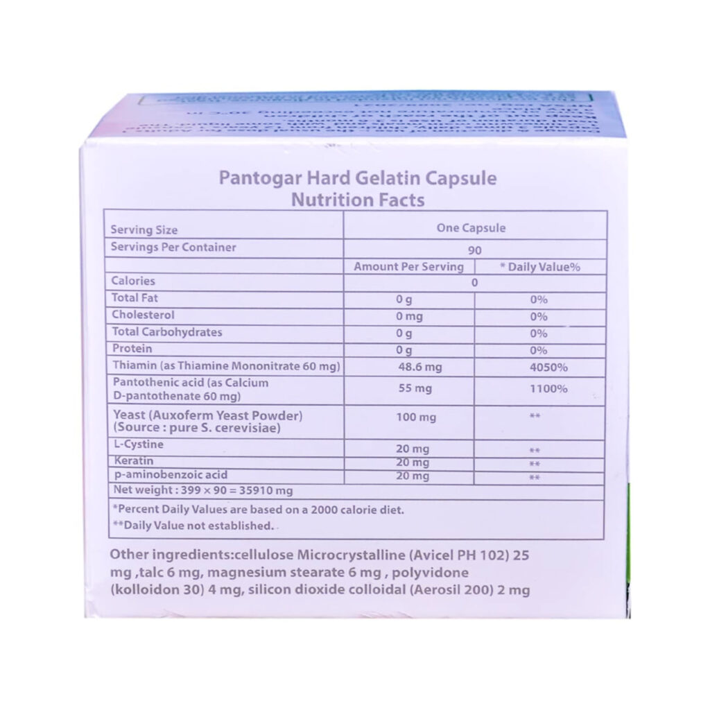 Pantogar For Hair and Nails - 90 caps