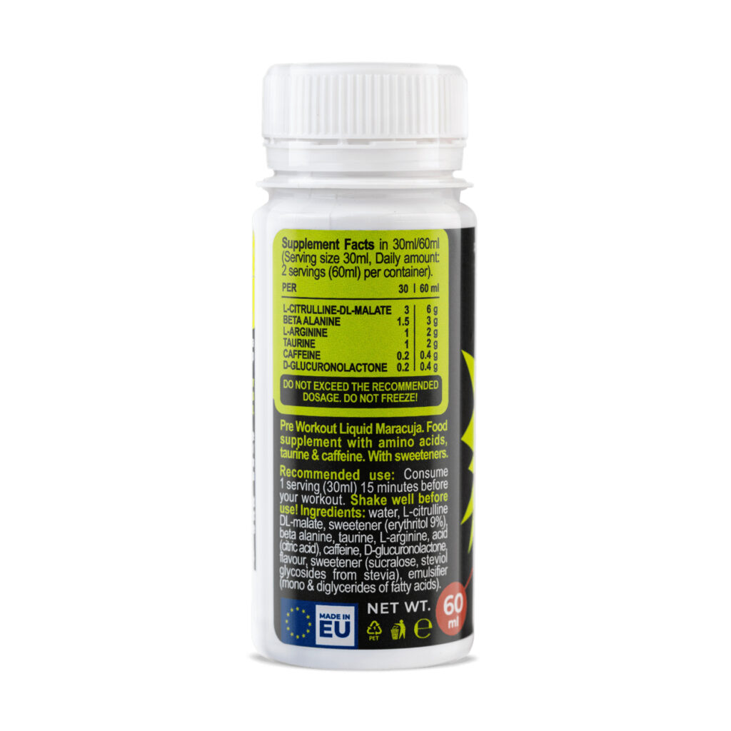 Adrenaline Liquid Shot - 60ml Maracuja