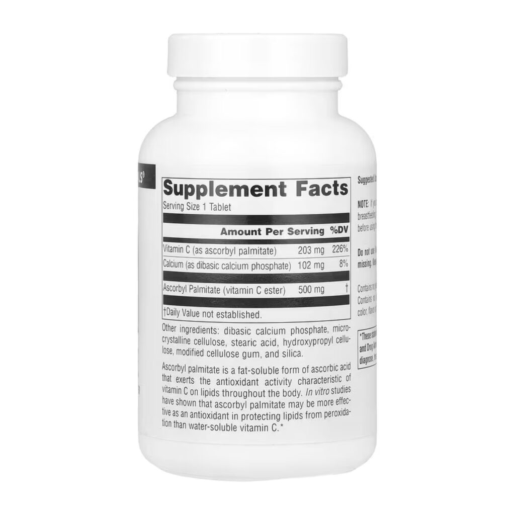 Ascorbyl Palmitate 500mg - 90 tabs (Затерта дата)