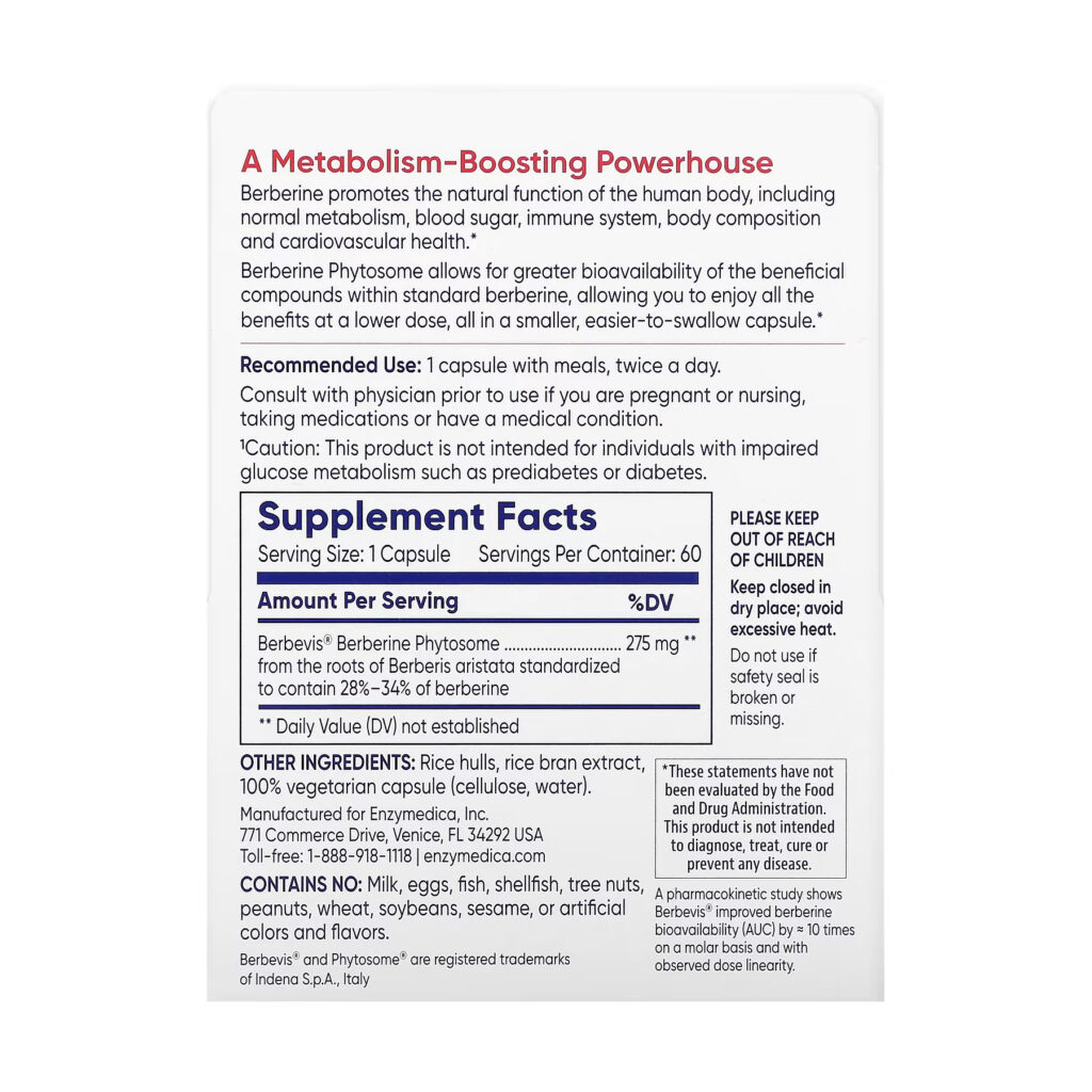 Berberine Phytosome - 60 caps