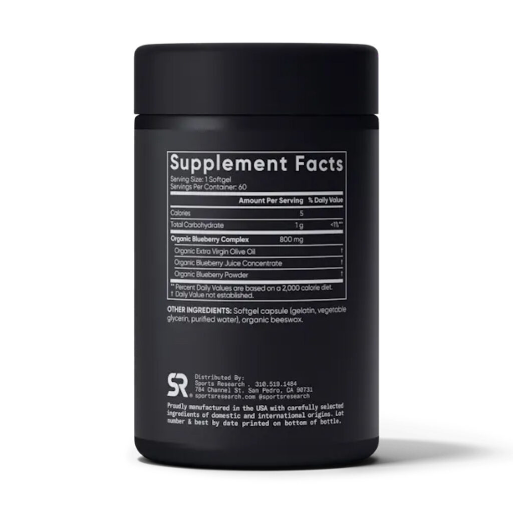 Blueberry Concentrate 800mg - 60 softgels