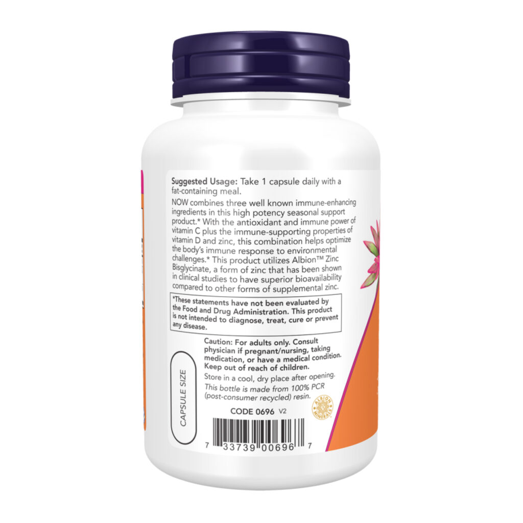 C-1000 Zinc & D-3 - 100 vcaps