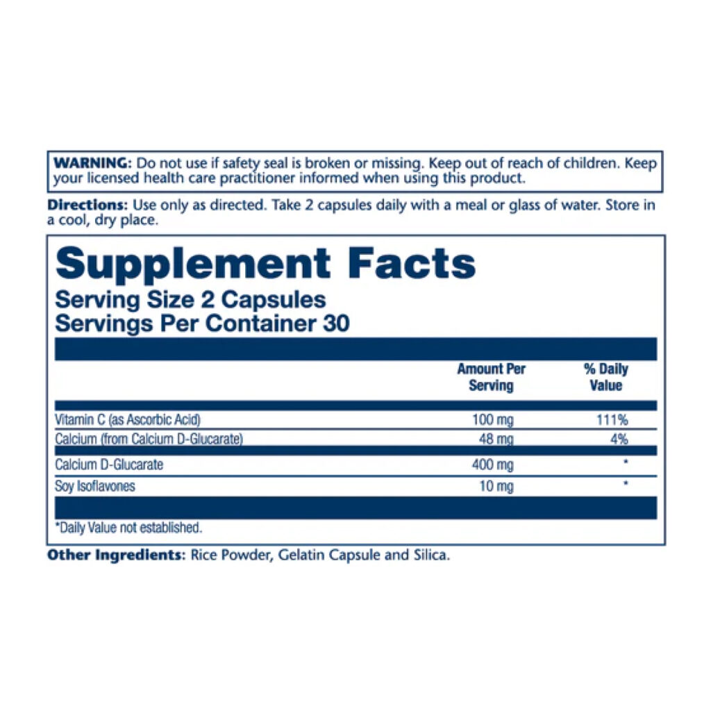 Calcium D-Glucarate 400mg - 60 caps