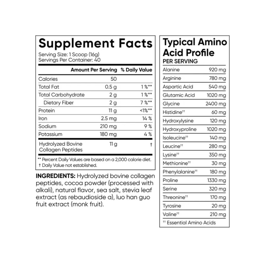 Collagen Peptides - 640g Dark Chocolate
