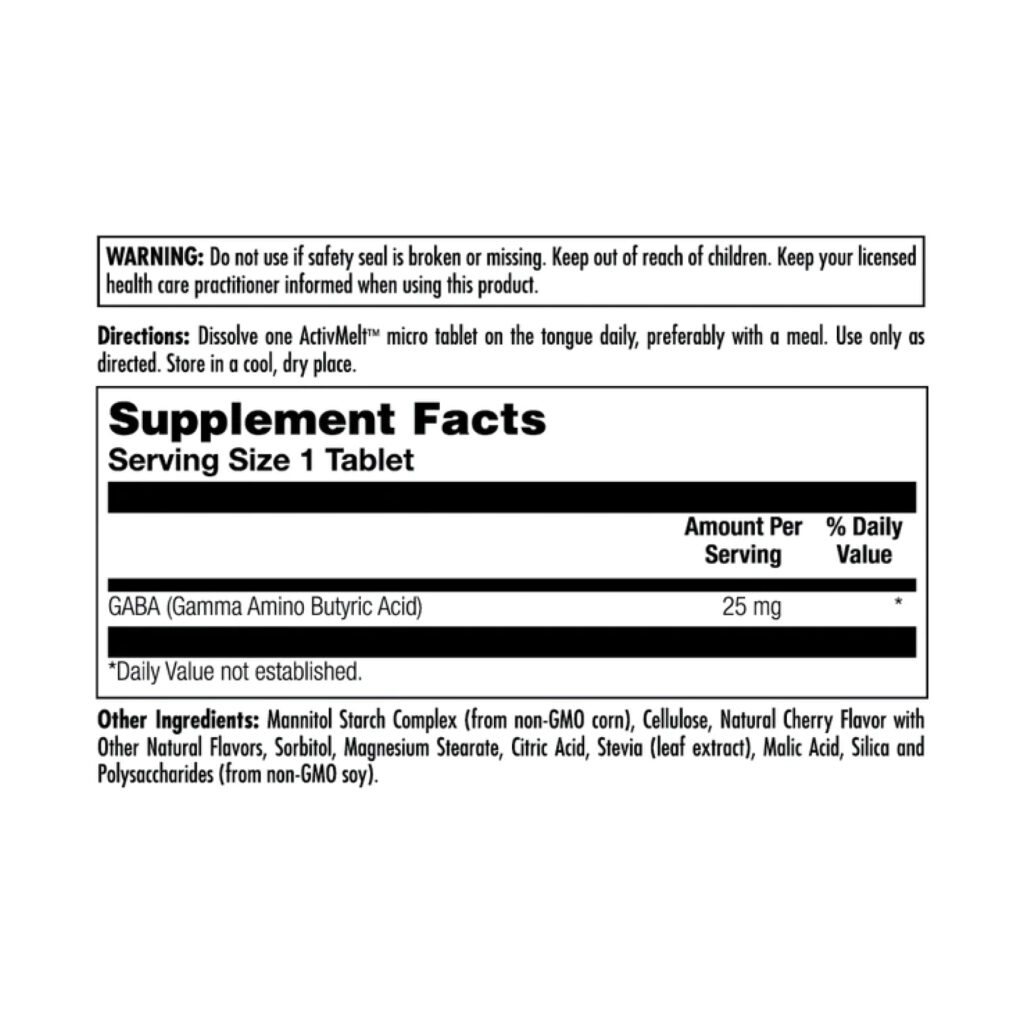 Gaba ActivMelt™ 25mg - 120 tabs