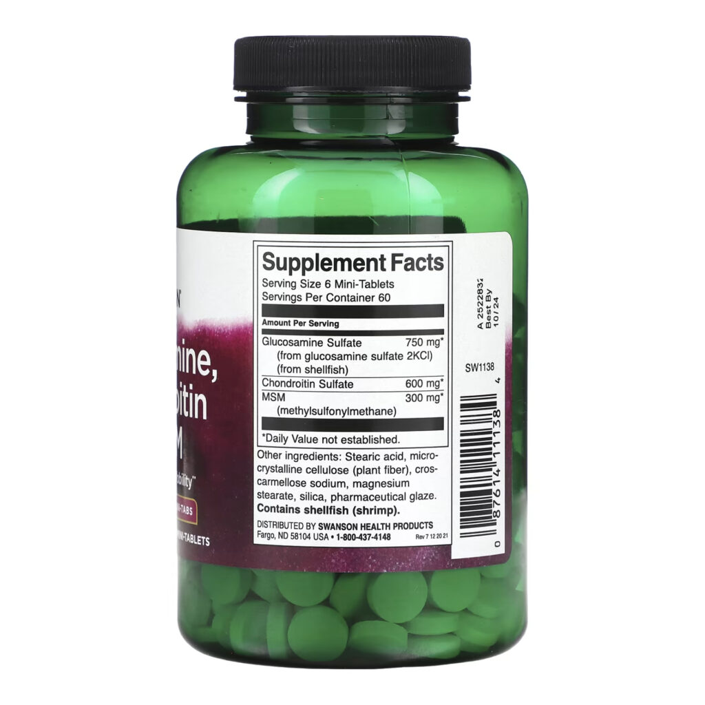 Chondroitin & Msm Mini Tabs - 360 tabs