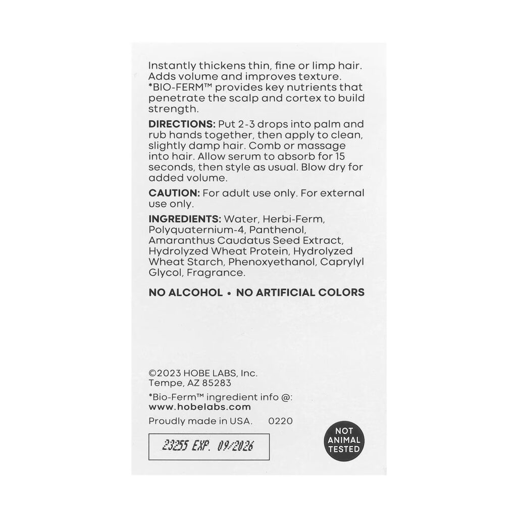 Hair Thickening Serum - 59 ml