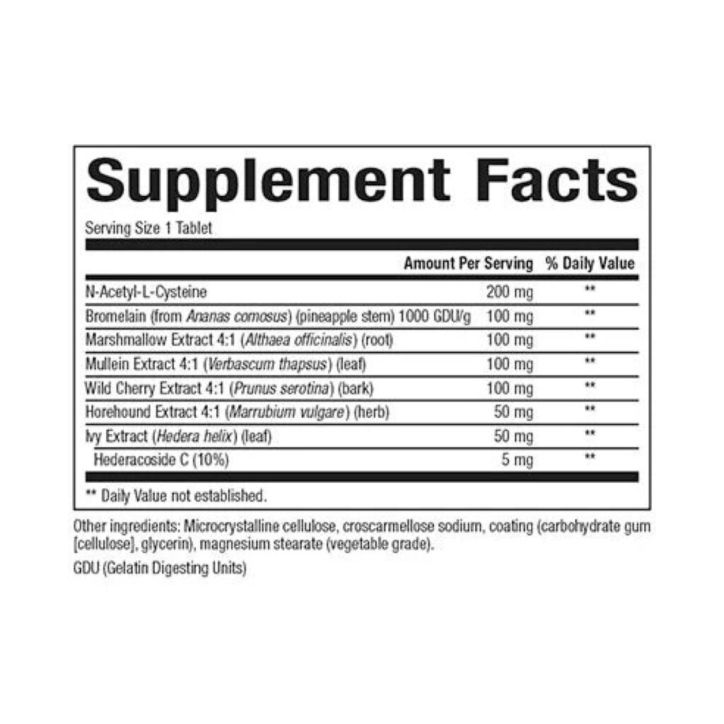 Bronchial & Sinus Health - 45 tabs