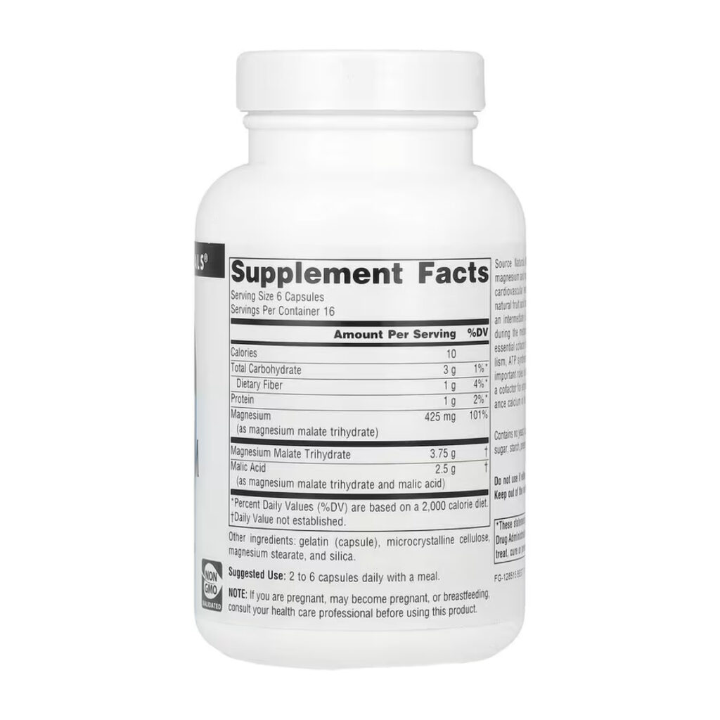Magnesium Malate 625mg - 100 caps