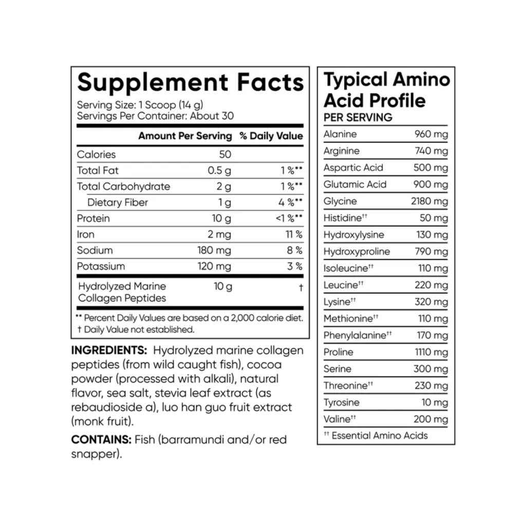 Marine Collagen - 426g Dark Chocolate