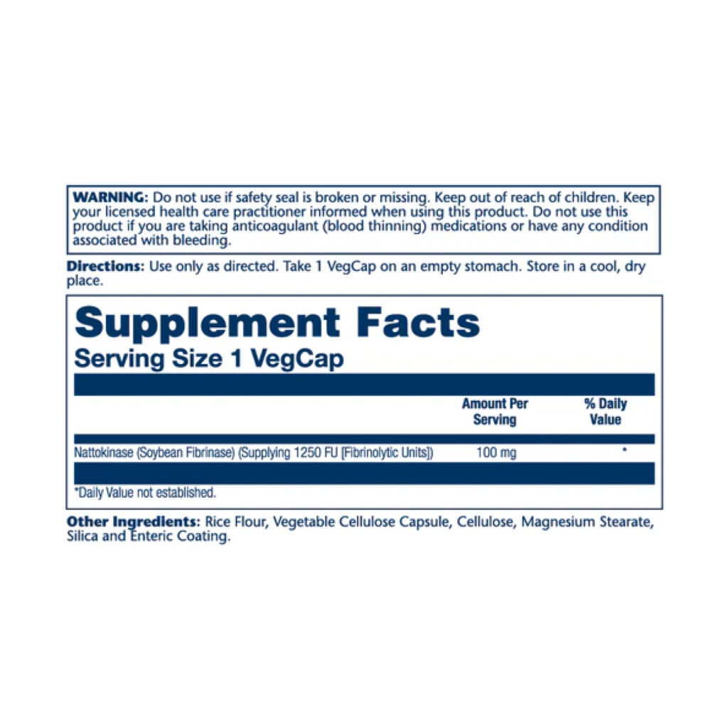 Nattokinase 100mg - 30 vcaps