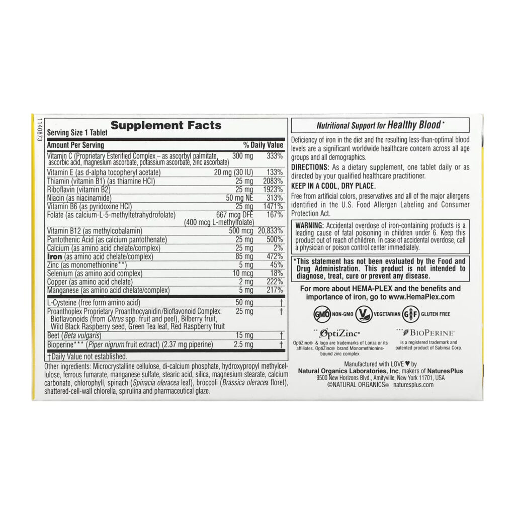 Hema-Plex - 30 tabs (blister)