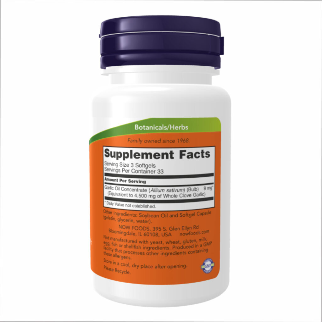Garlic Oil 1500 mg - 250 softgels