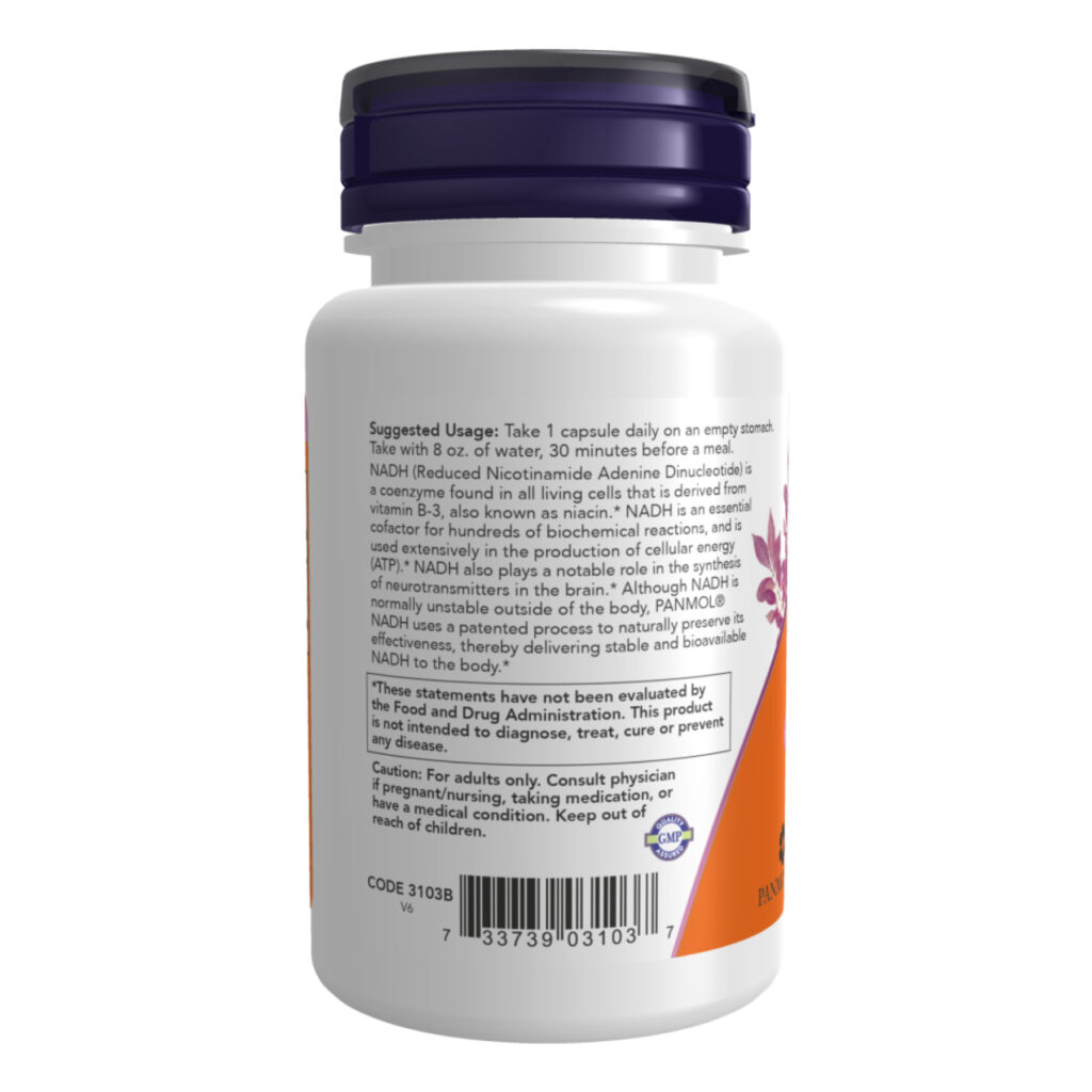 NADH 10mg With 200mg Ribose - 60 vcaps