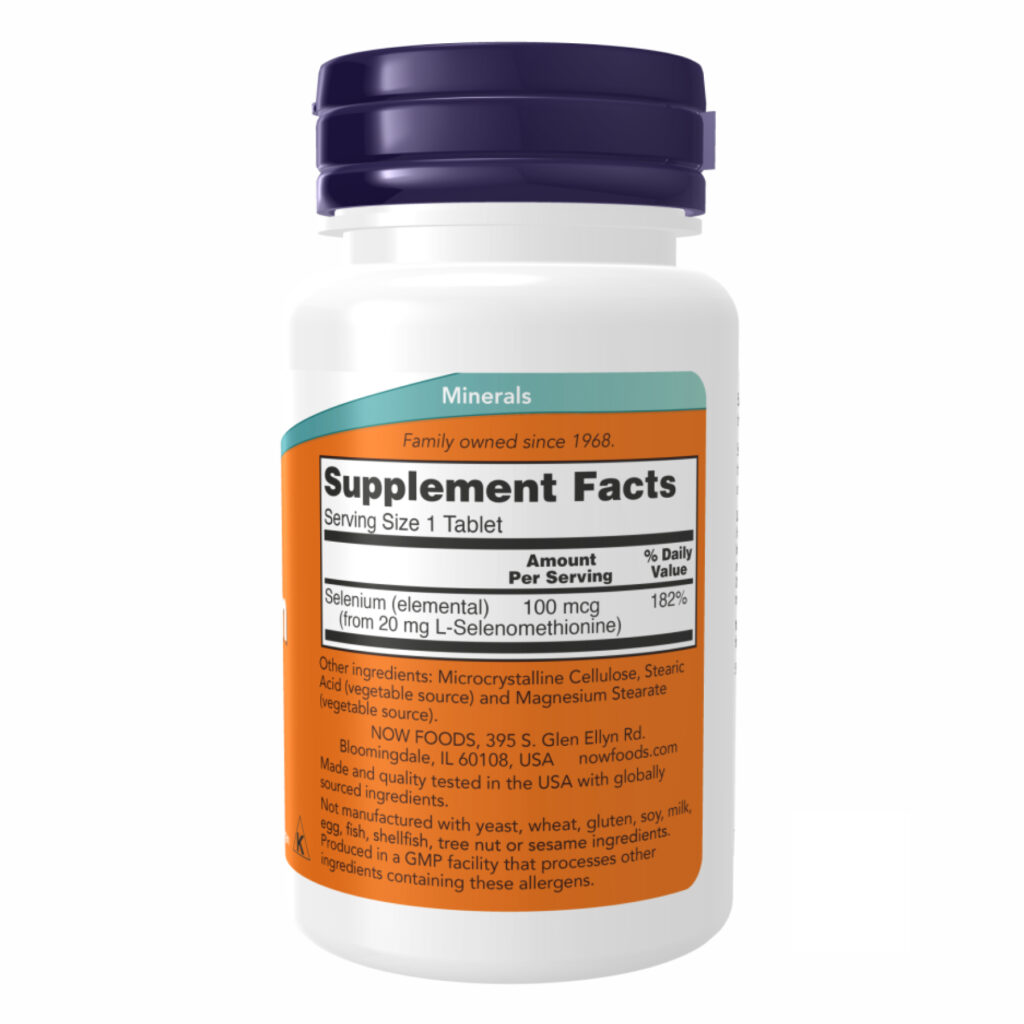 Selenium 100 mcg - 100 tabs