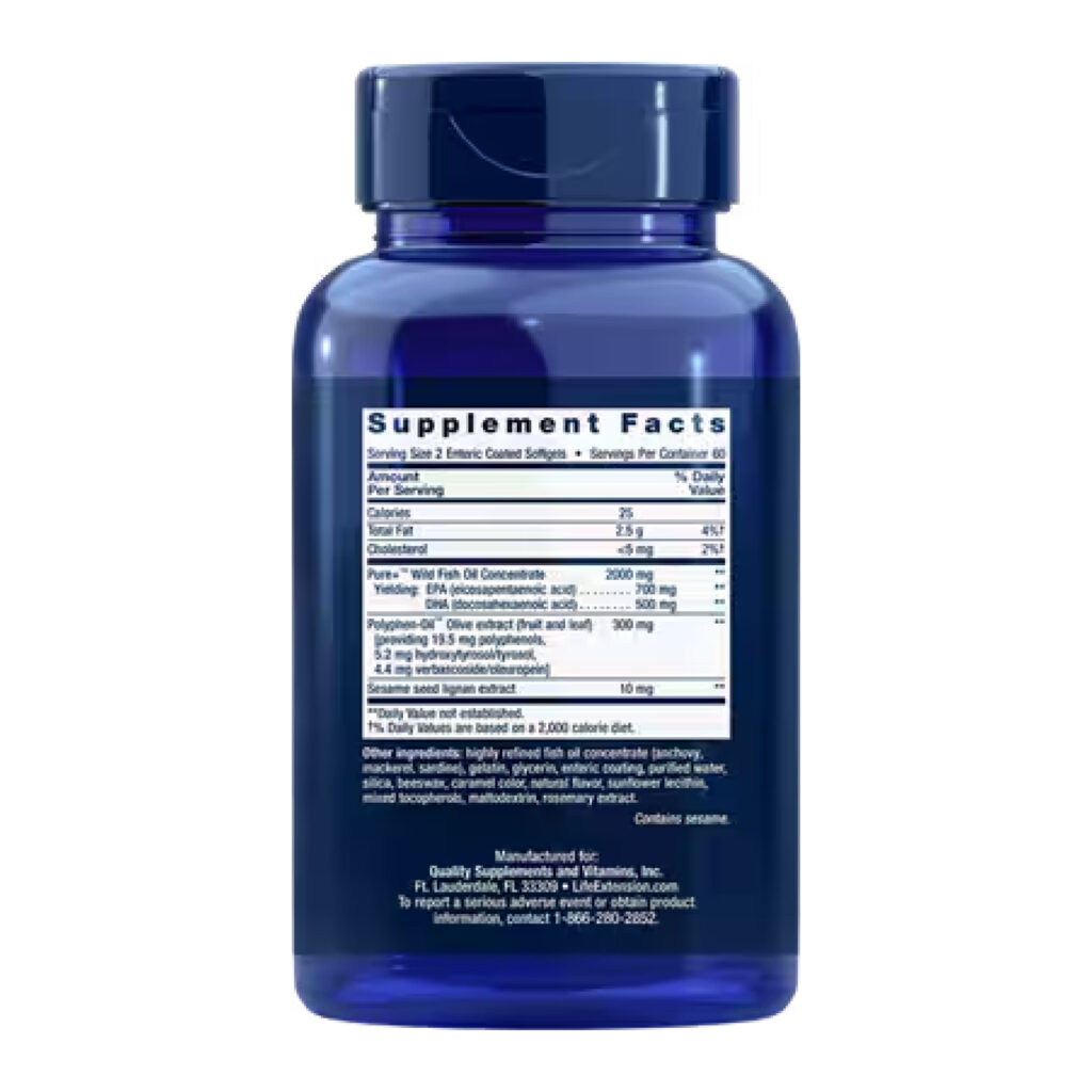 Sesame Lignans & Olive Extract - 120 Enteric coated softgels