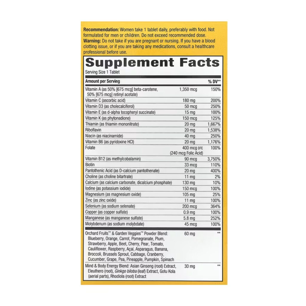 Once Daily Women 50+ Ultra - 60 tabs