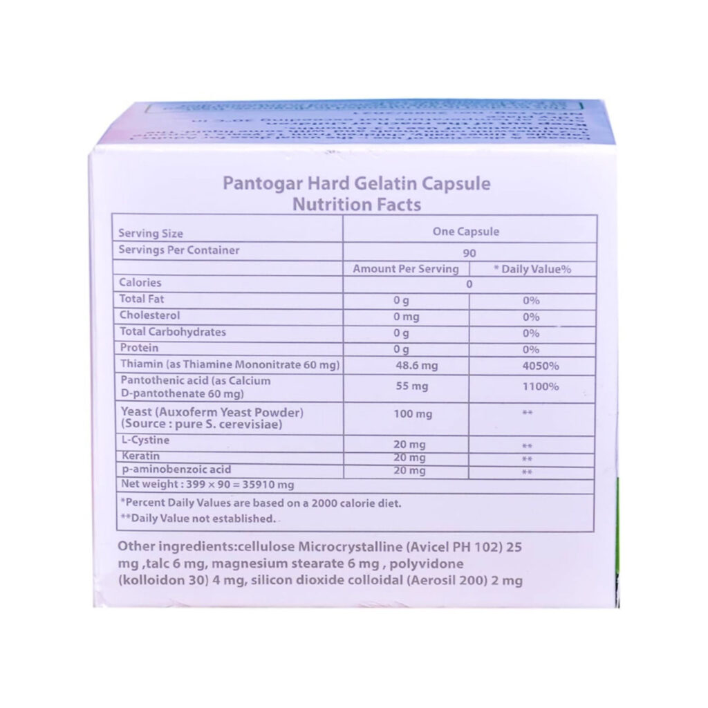 Pantogar For Hail and Nails - 60 caps