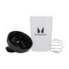 Plastic Shaker - 600ml Clear Black