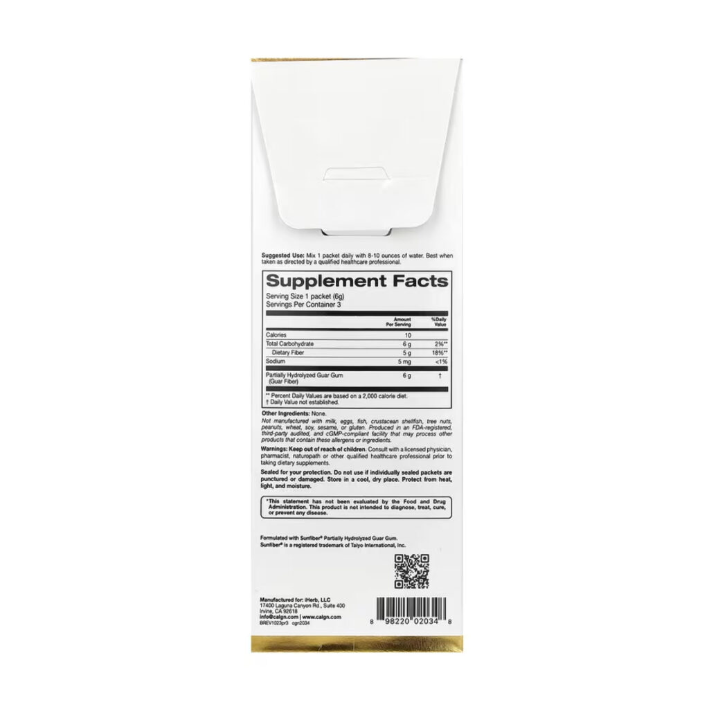 Prebiotic Fiber - 3 packets Unflavored (Пошкоджена упаковка)