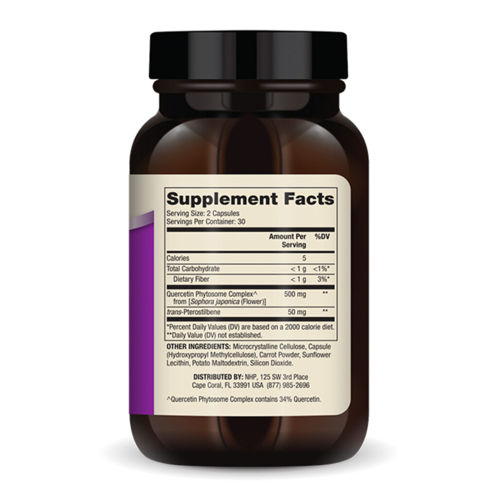 Quercetin and Pterostilbene Advanced - 60 caps