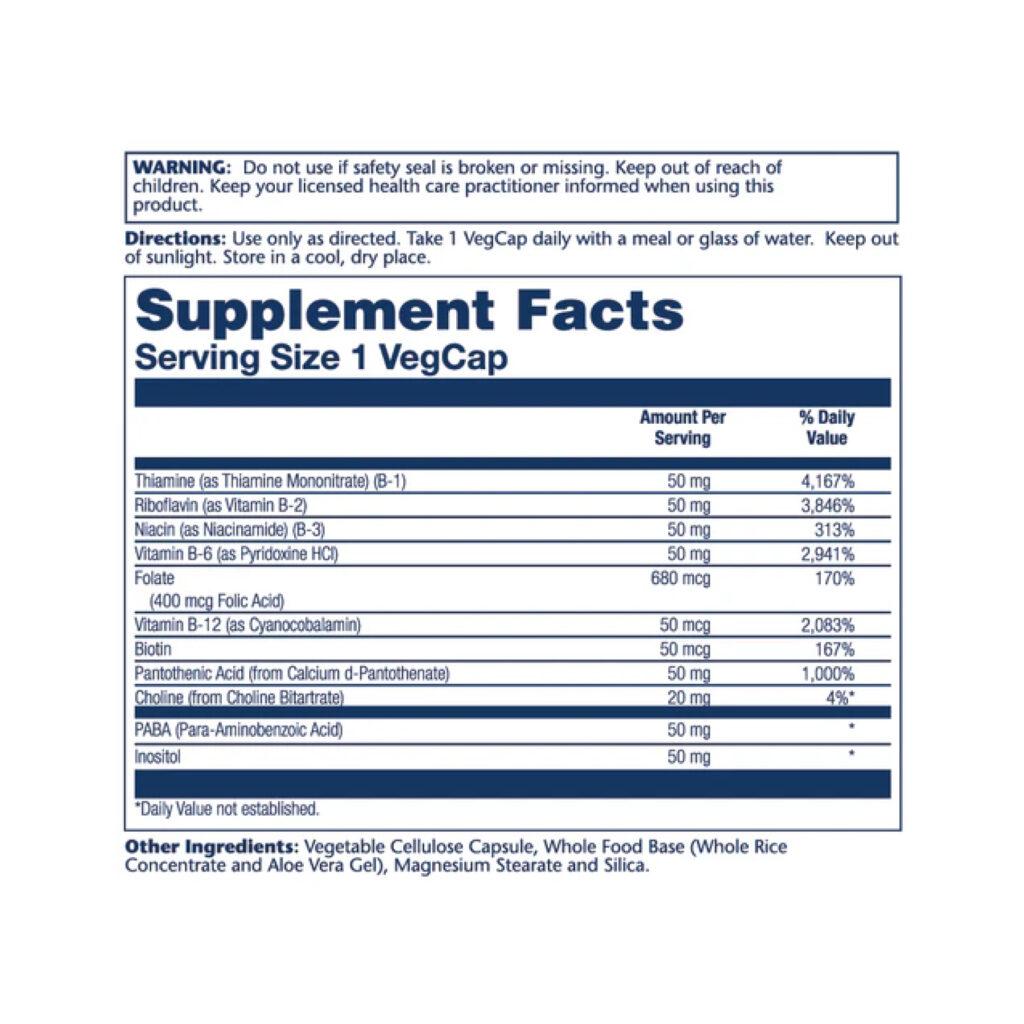 Vitamin B-Complex 50 50mg - 100 vcaps