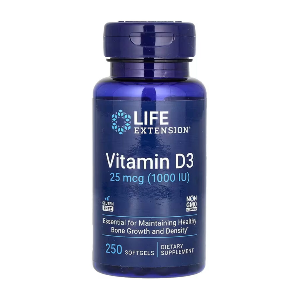Vitamin D3 25 mcg (1000 IU) - 250 softgels