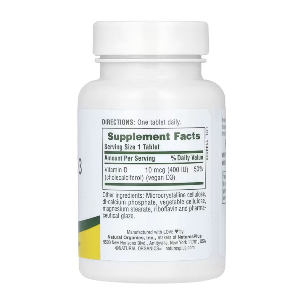 Vitamin D3 400IU - 90 tabs