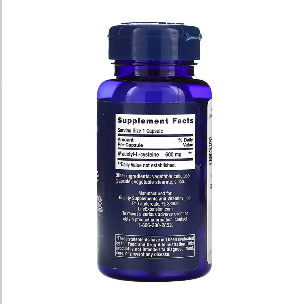 N-Acetyl-L-Cysteine (NAC) 600mg - 60 caps