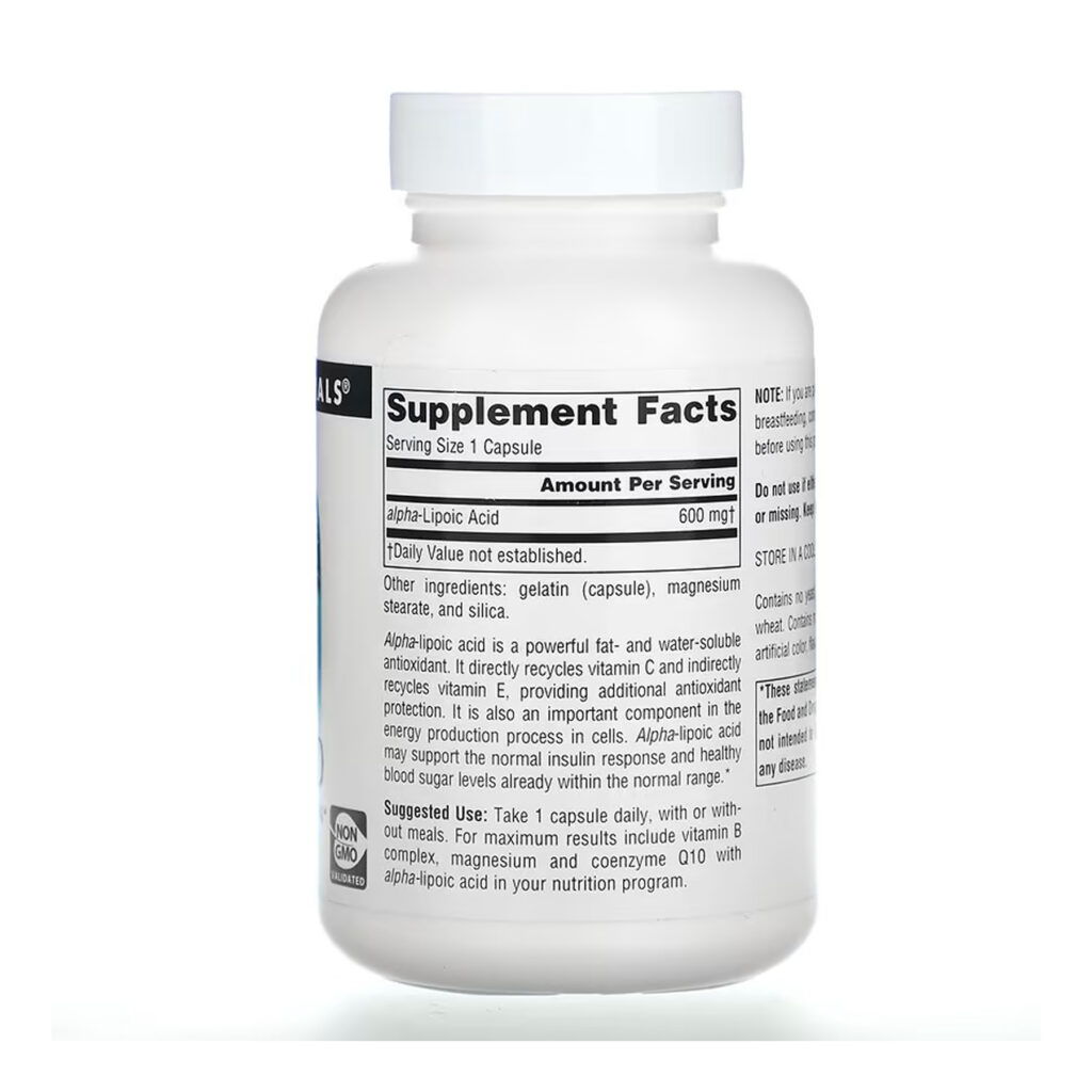 Alpha Lipoic Acid 600mg - 60 caps