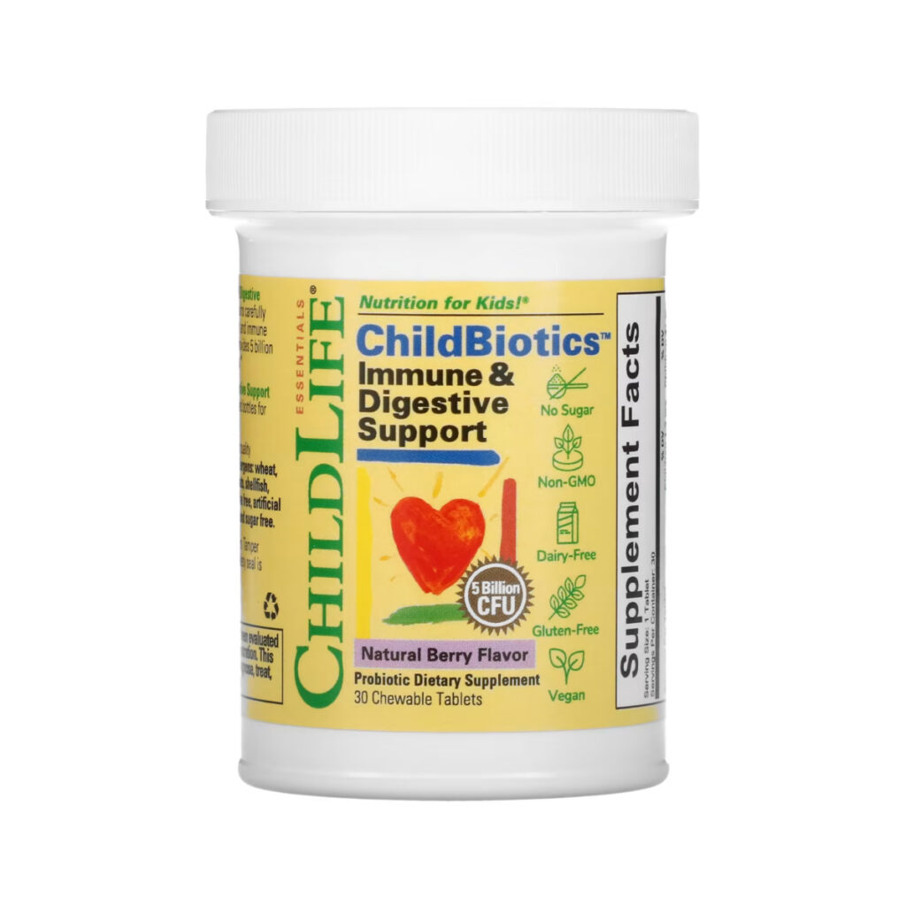ChildBiotics Immune + Digestive Support - 30 Chewable tabs Natural Berry (До 11.25)