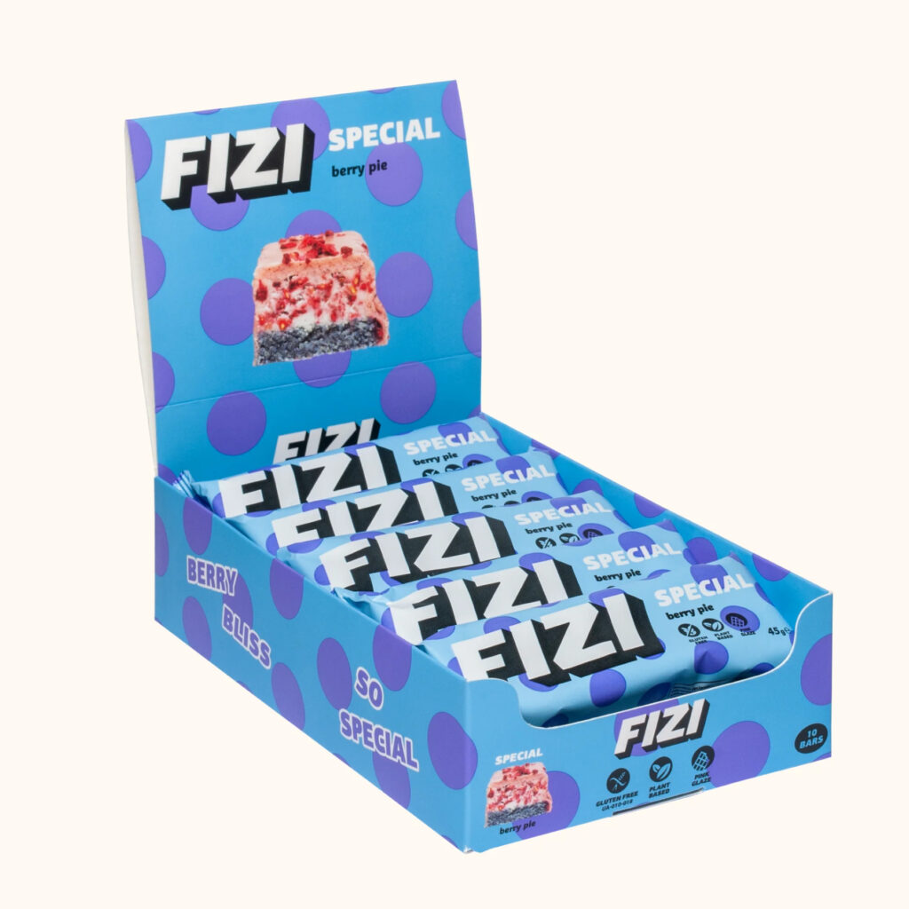 Fizi Protein Bar Special - 10x45g Berry Pie