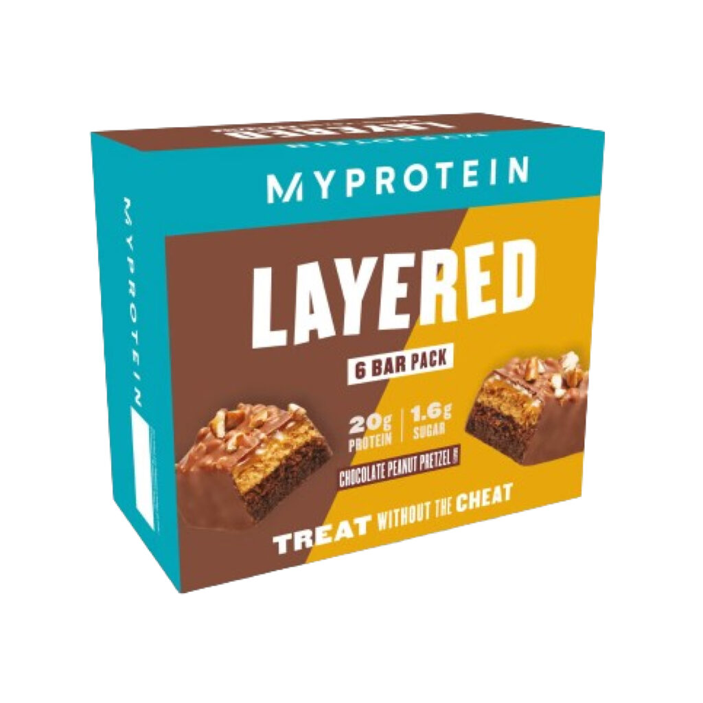 Layered Bar - 12x60g Chocolate Peanut Pretzel (Пошкоджена упаковка)