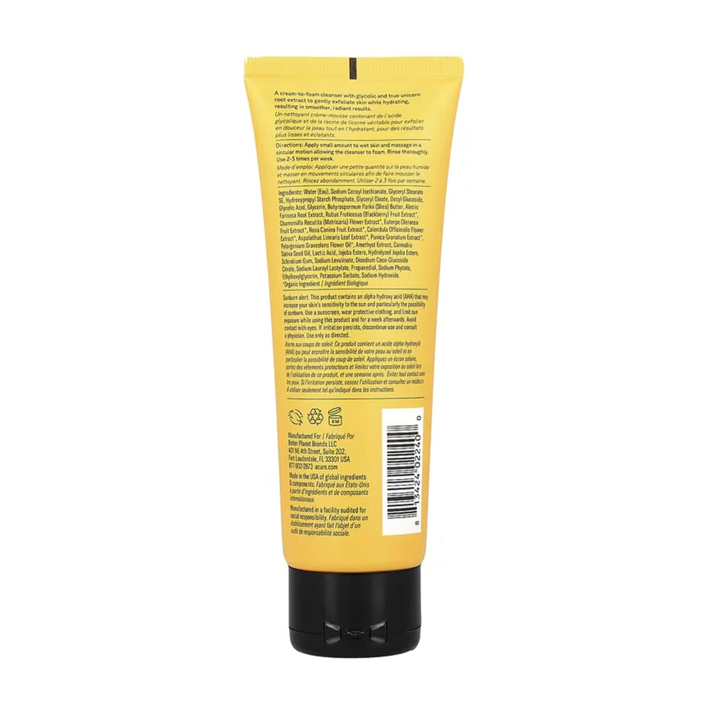 Resurfacing 1% Glycolic Acid & Unicorn Root Cleanser - 118 ml