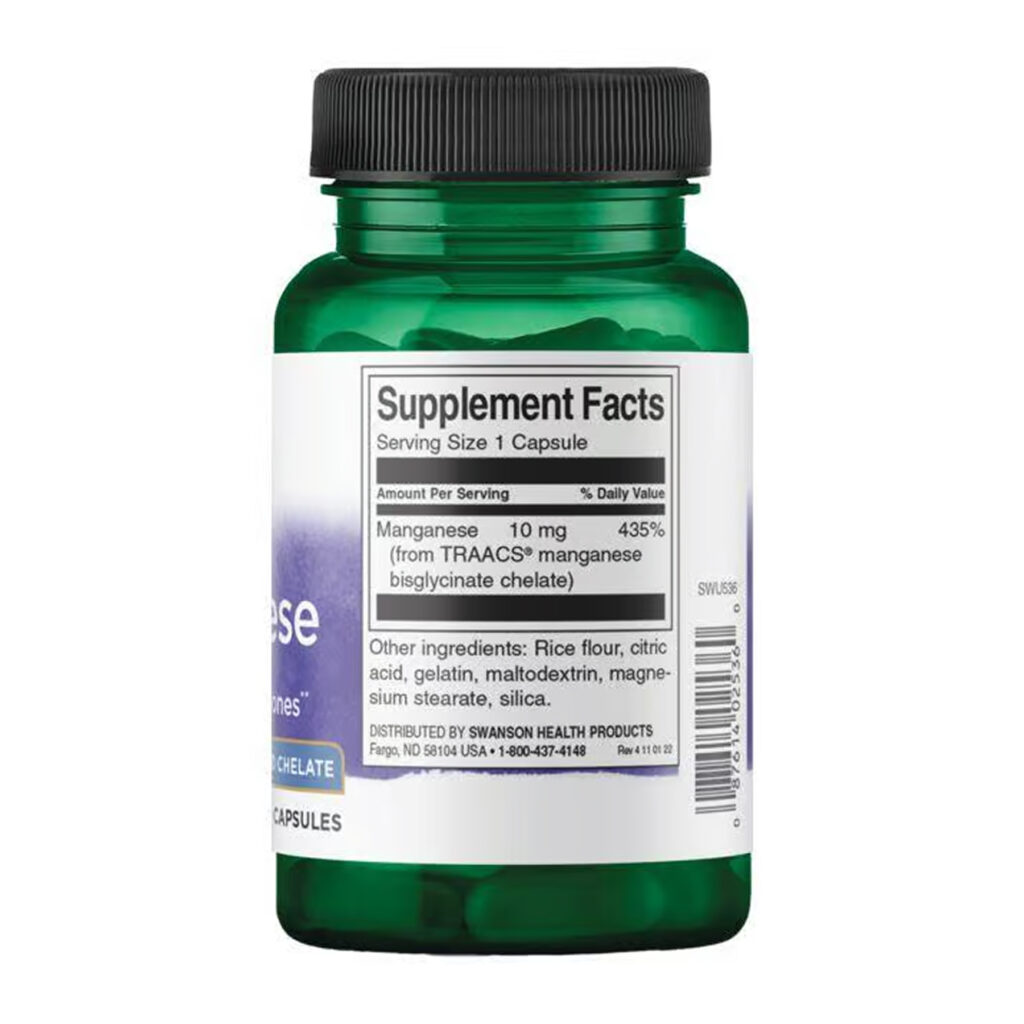 Albion Manganese 10mg - 180 caps
