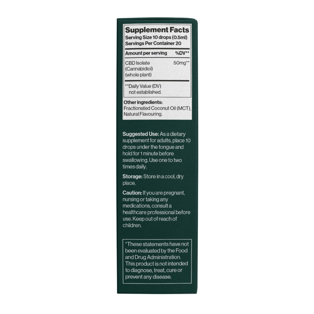 CBD Oil Isolate 1000 mg Orange - 10 ml