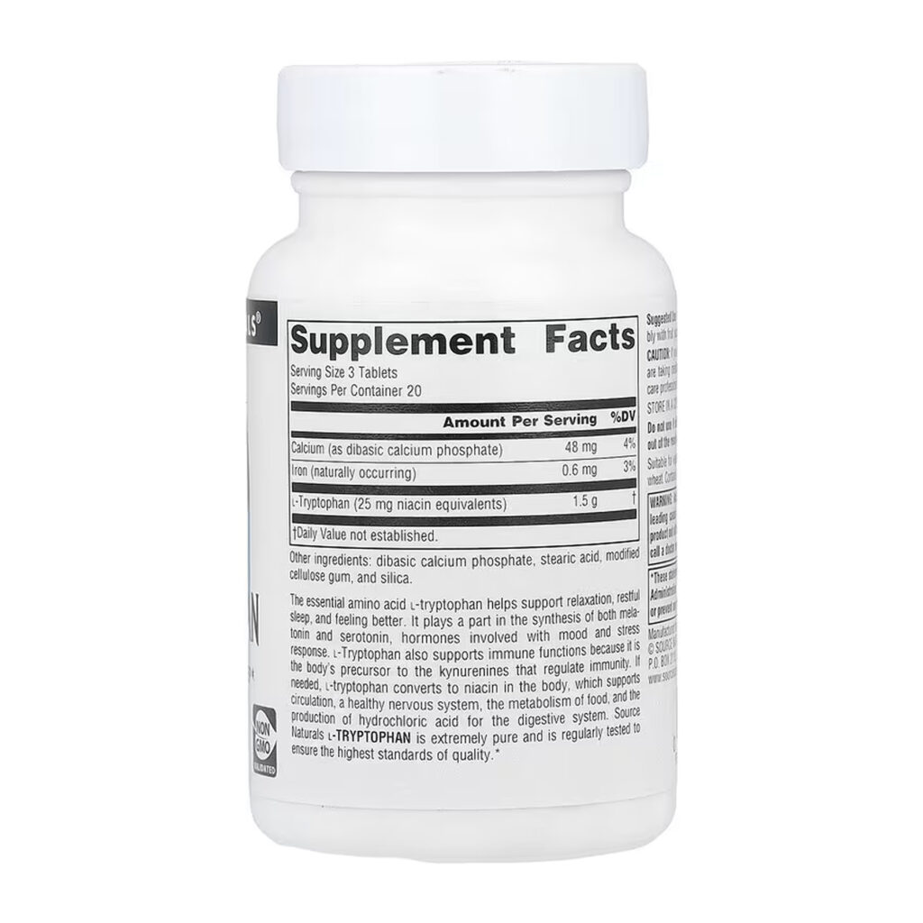 L-Tryptophan 500mg - 60 tabs