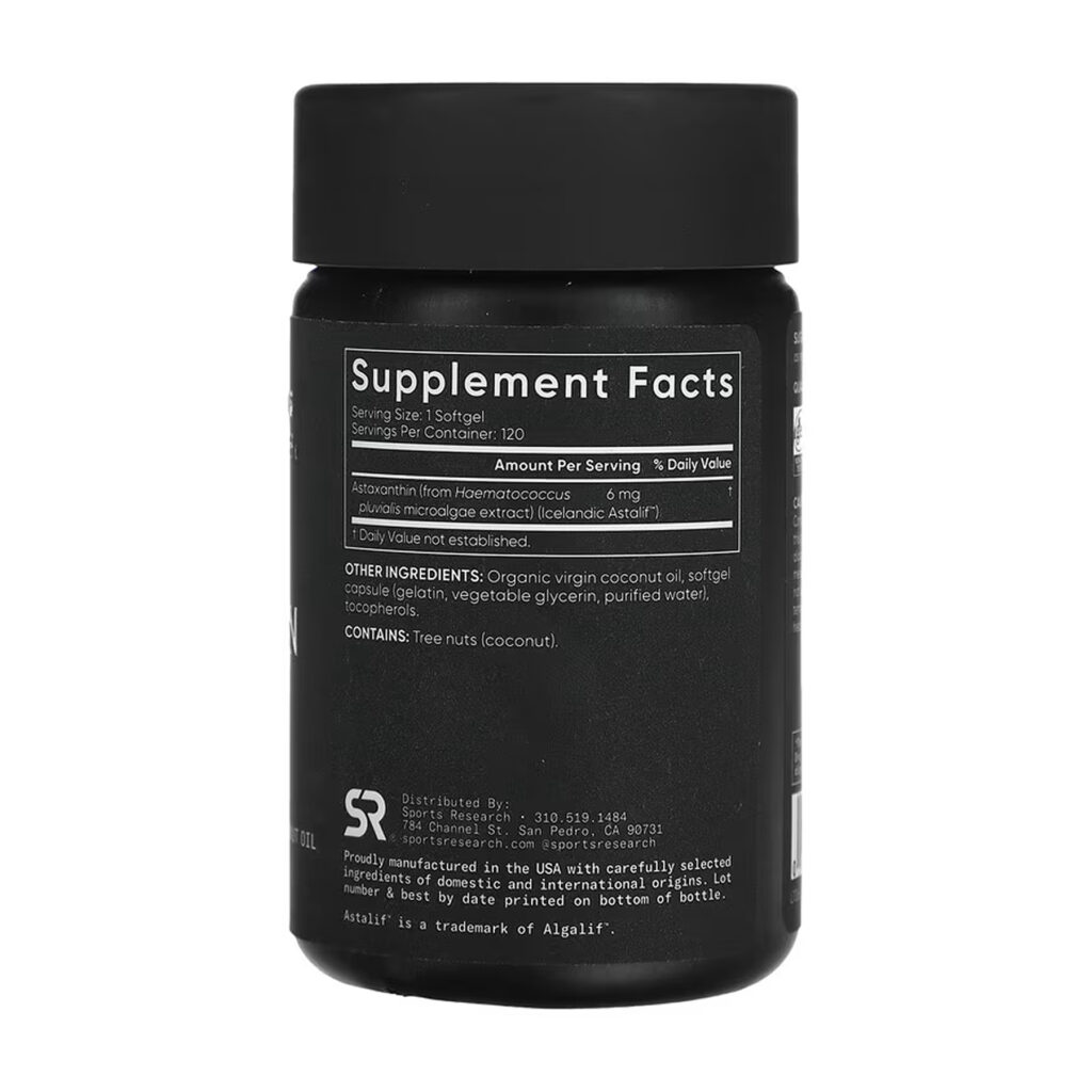 Astaxanthin 6mg - 120 softgels