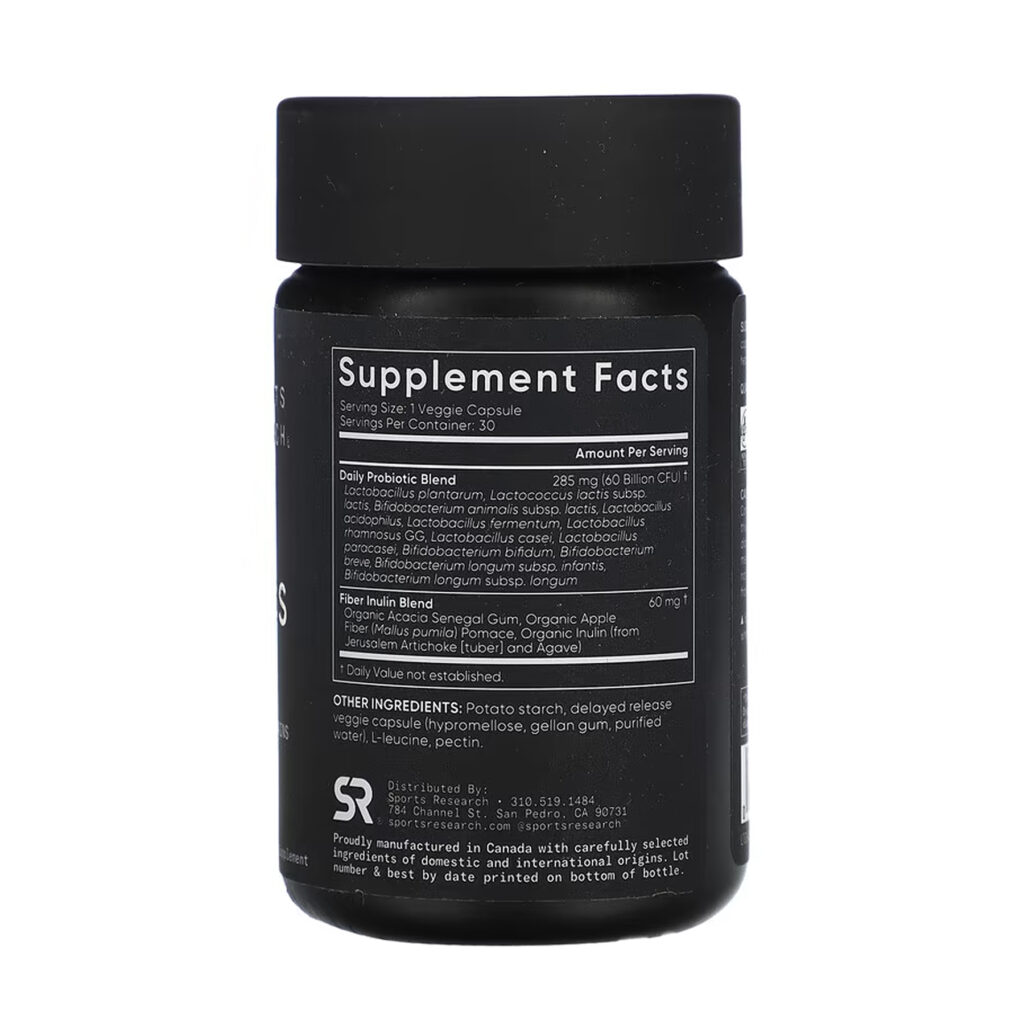 Daily Probiotics with Prebiotics 60 Billion CFU - 30 veggie capsules
