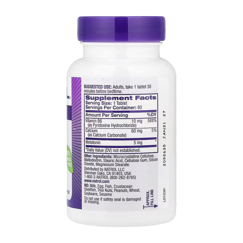 Melatonin 5mg - 60 tabs