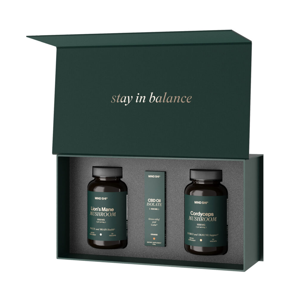 MIND SHI Mushroom+CBD Oil Premium Box