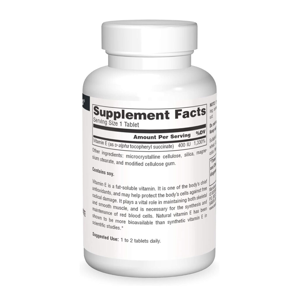 Vitamin E 400 IU D-Alpha Tocopherol - 100 tabs