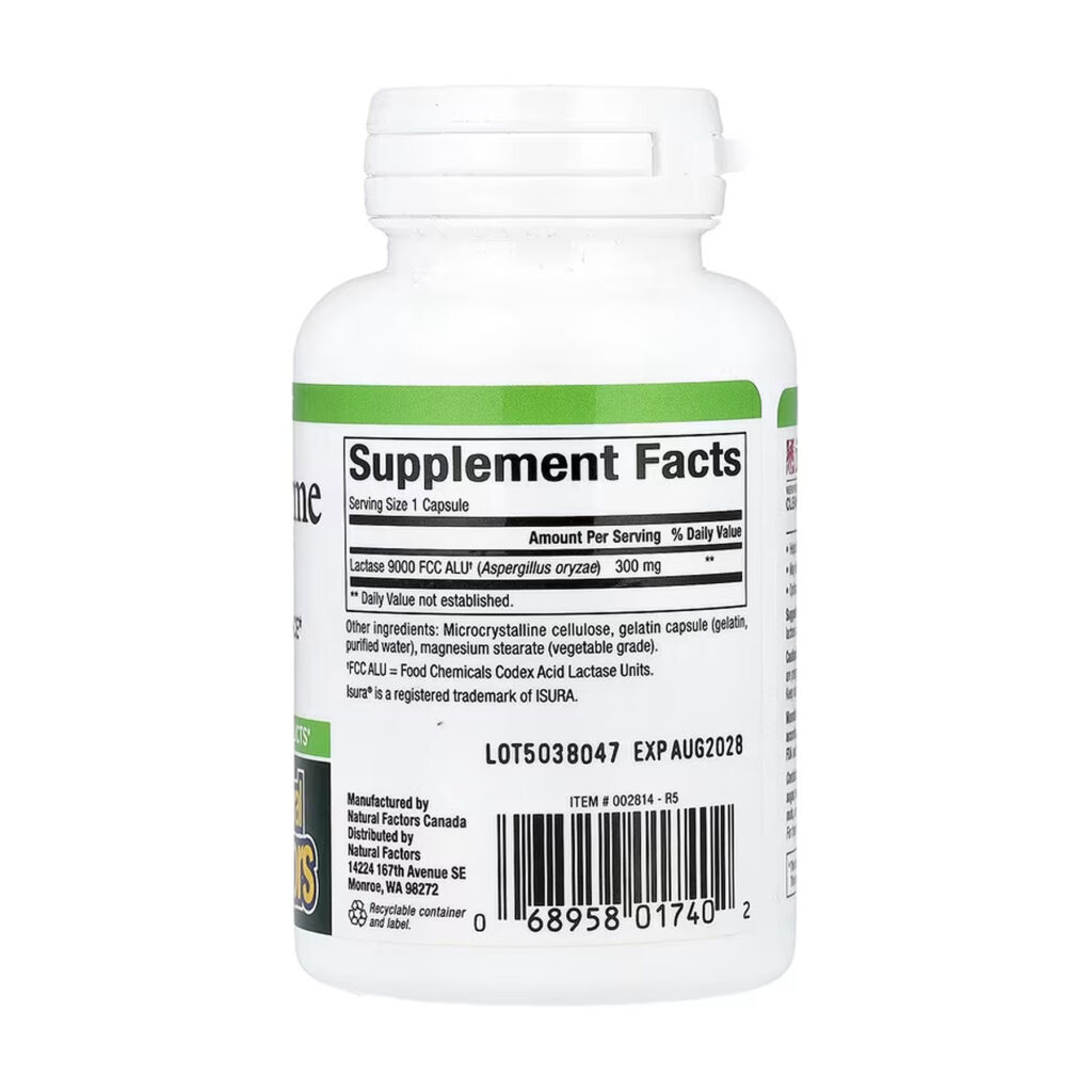 Lactase Enzyme - 60 caps