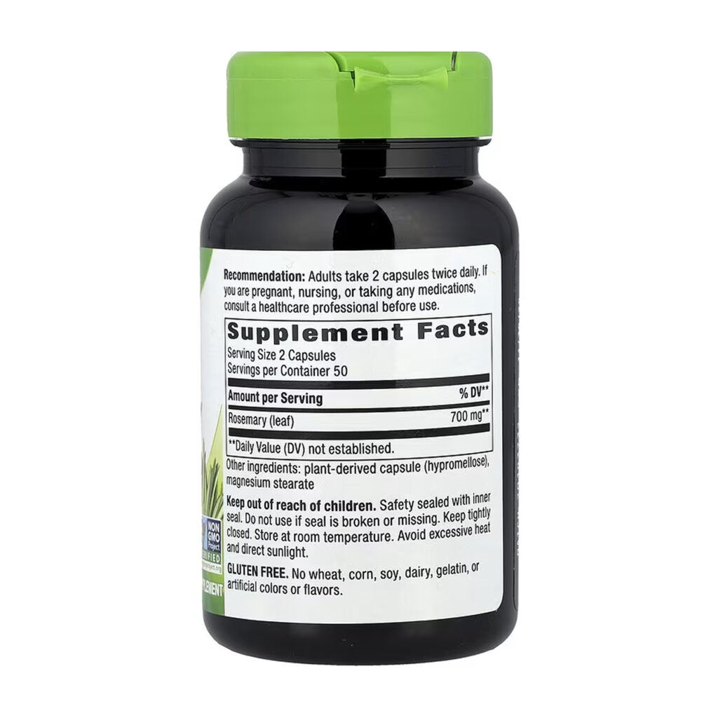 Rosemary Leaf - 100 vcaps